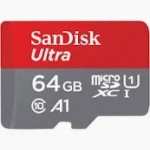 SanDisk Ultra 64Gb carte mémoire pour enregistrement vidéo et son de votre caméra surveillance.